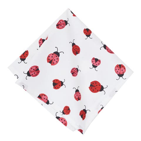 Ladybug Pattern Spring Napkin, Set of 6