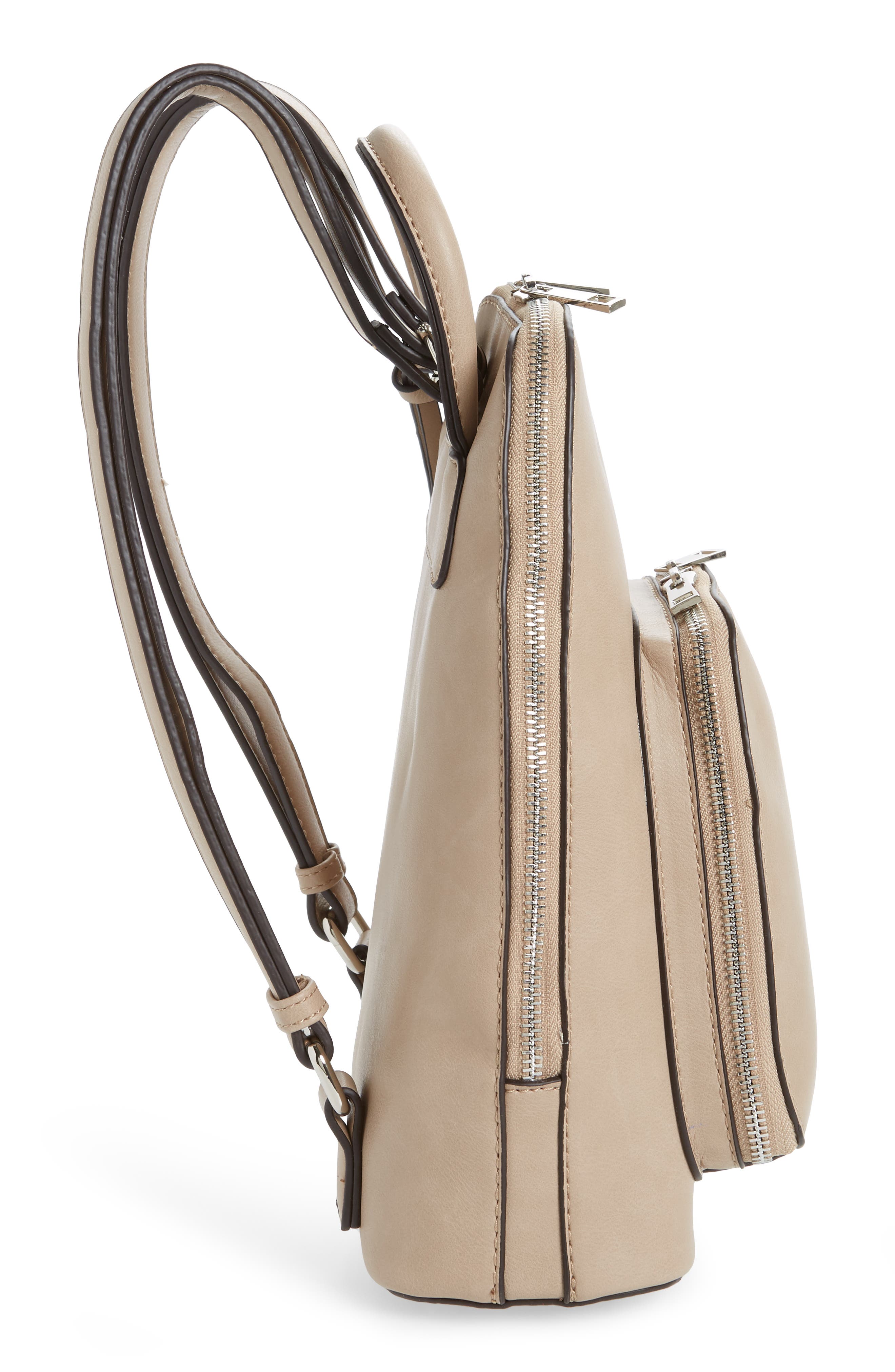 Sole Society Aushan Faux Leather Backpack, Alternate, color, 