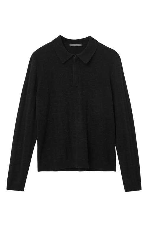 John Varvatos Macra Cashmere & Cotton Polo In Brown