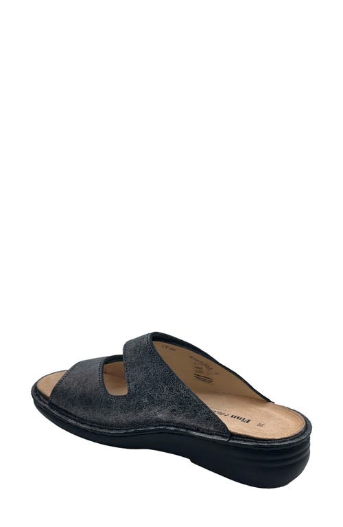 Finn Comfort Moorea Slide Sandal In Platinum Rainbow