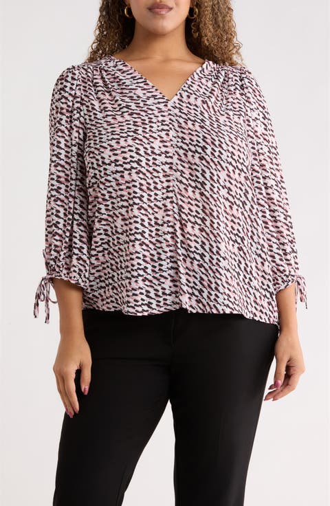 Tie Cuff Top (Plus)
