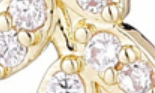 Adornia Pavé Cz Curved Leaf Crawler Earrings In Gold