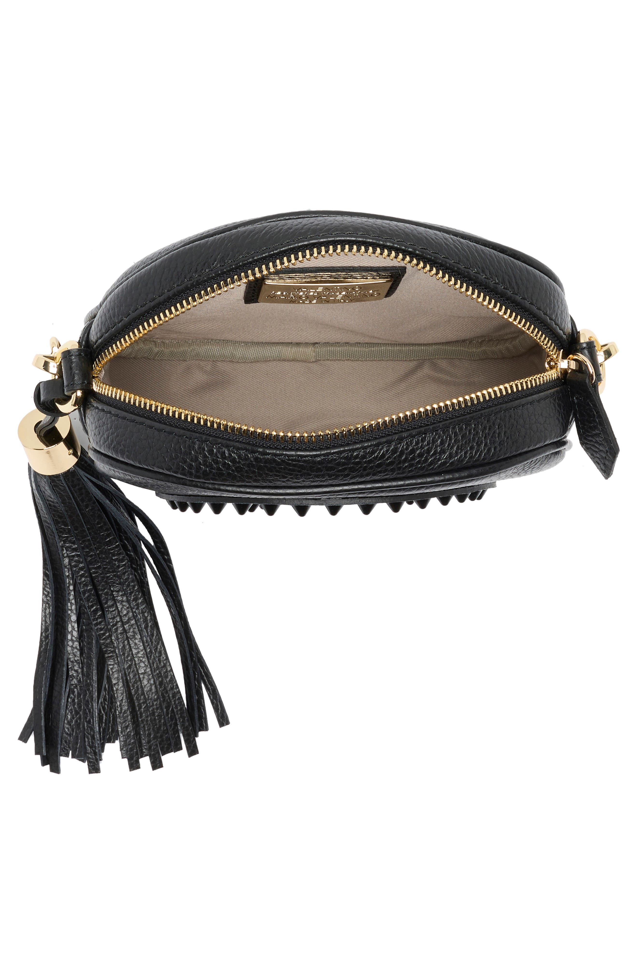 VALENTINO BY MARIO VALENTINO Nina Rockstud Leather Crossbody Bag, Alternate, color, 