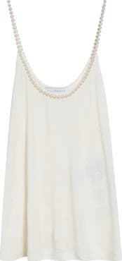Stella McCartney Faux Pearl Embellished Camisole