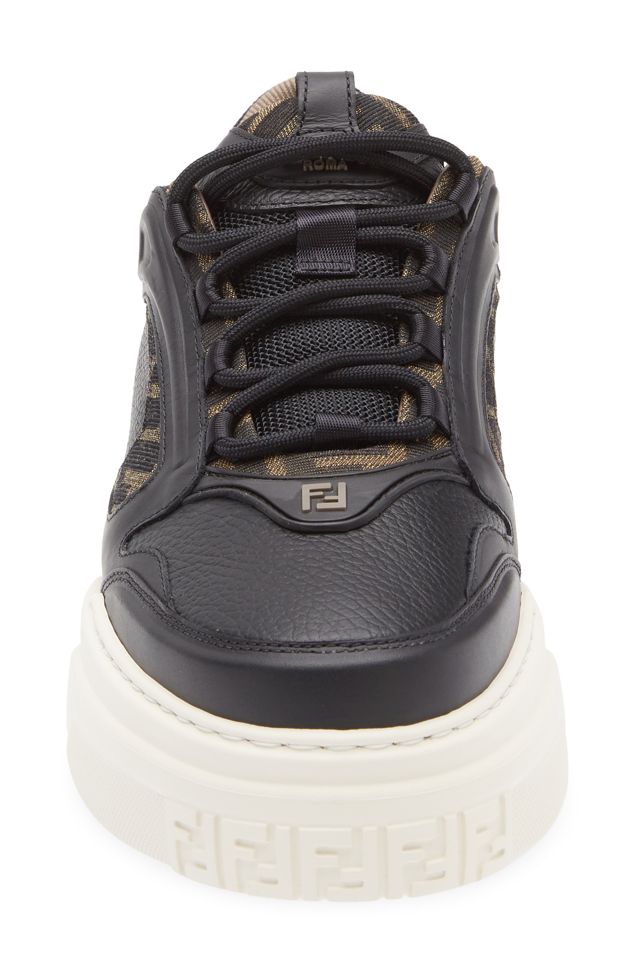 Fendi Force Sneaker, Alternate, color, F08m4-Nero Nero Nero