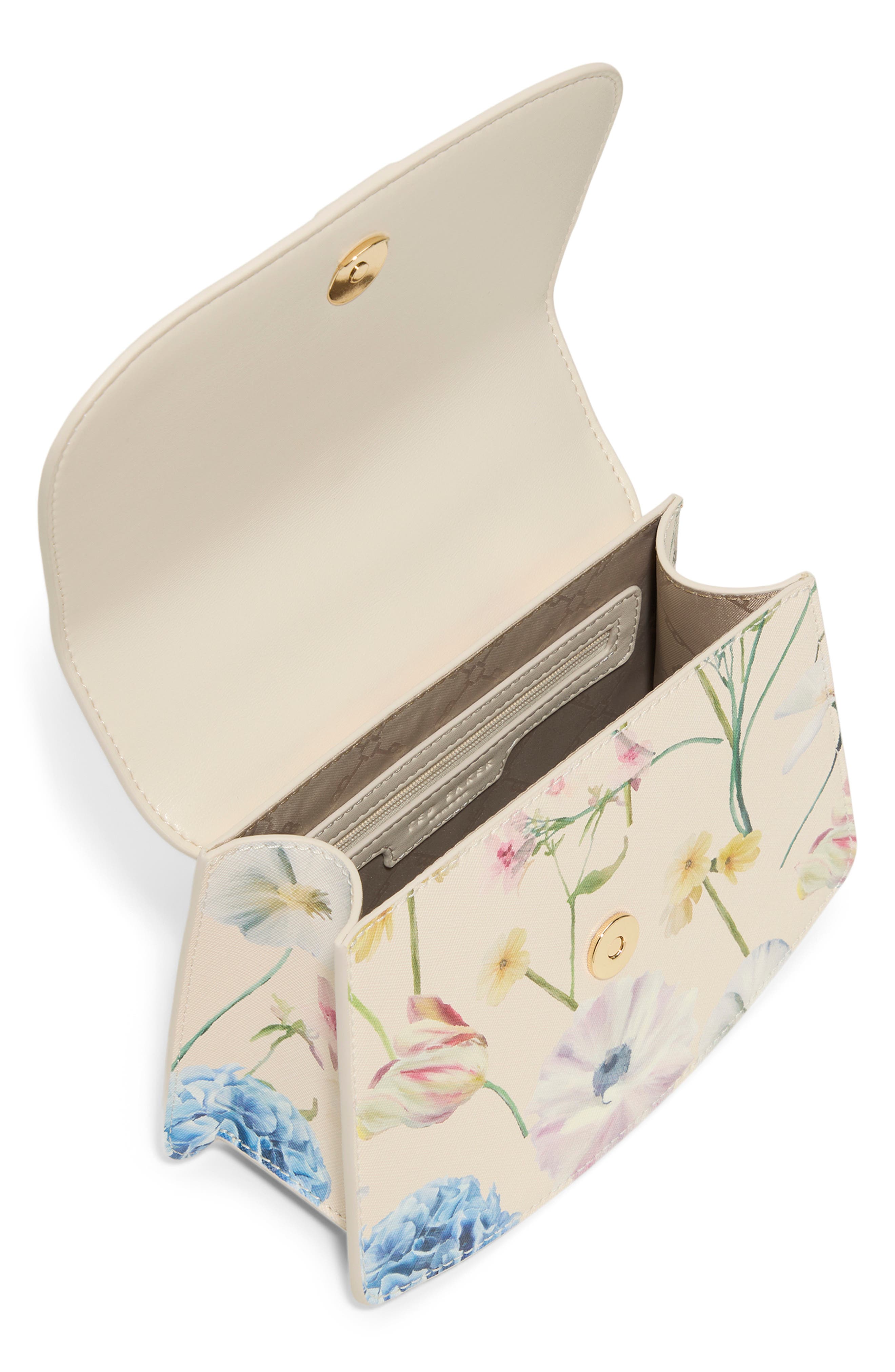 Ted Baker London Posey Anna Faux Leather Crossbody Bag, Alternate, color, Pastel Multi