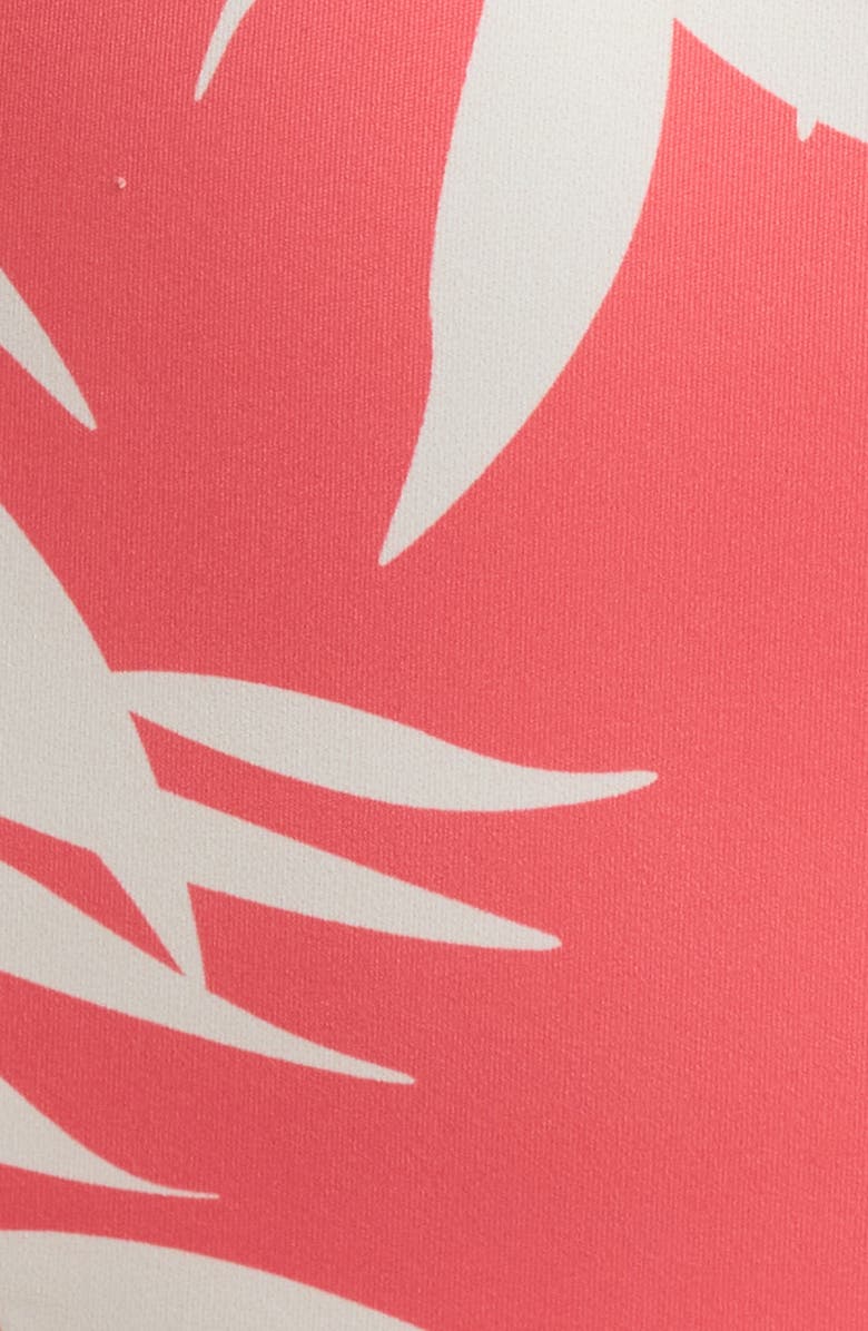 Hutch Conny O-Ring High Waist Bikini Bottoms, Alternate, color, Coral Paradise Foliage