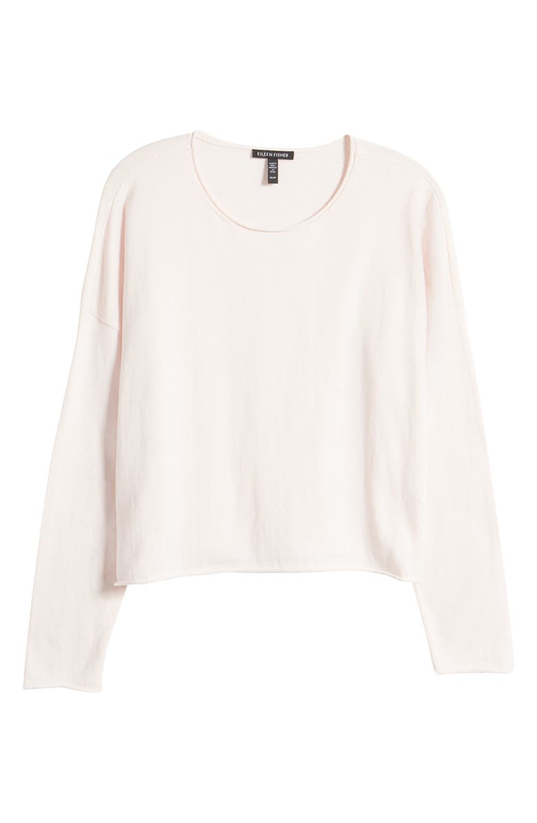 Eileen Fisher Long Sleeve Organic Cotton Top, Alternate, color,