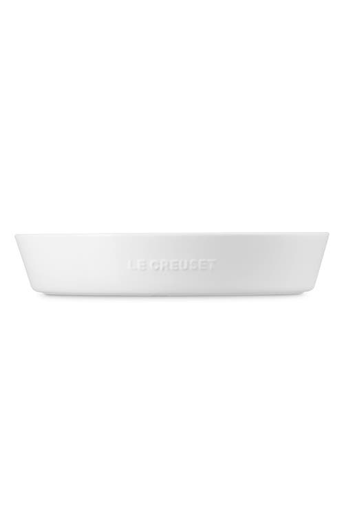 Le Creuset Oval Stoneware Chip & Dip Platter In White