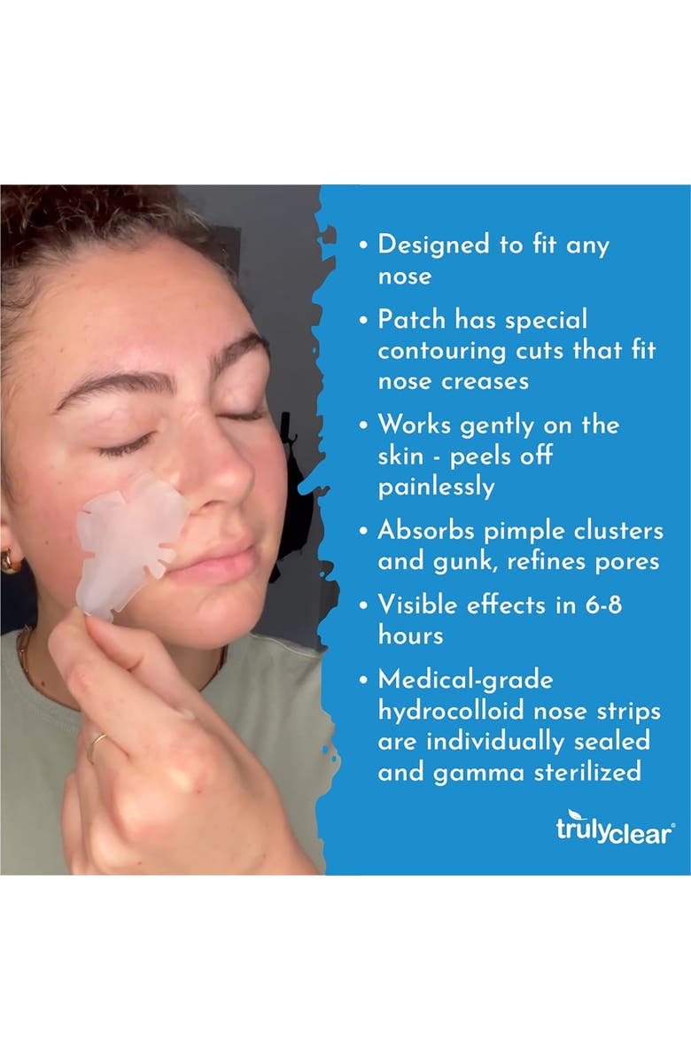 TRULY CLEAR Acne Nose Patches, 10 Count, Alternate, color, Multicolored