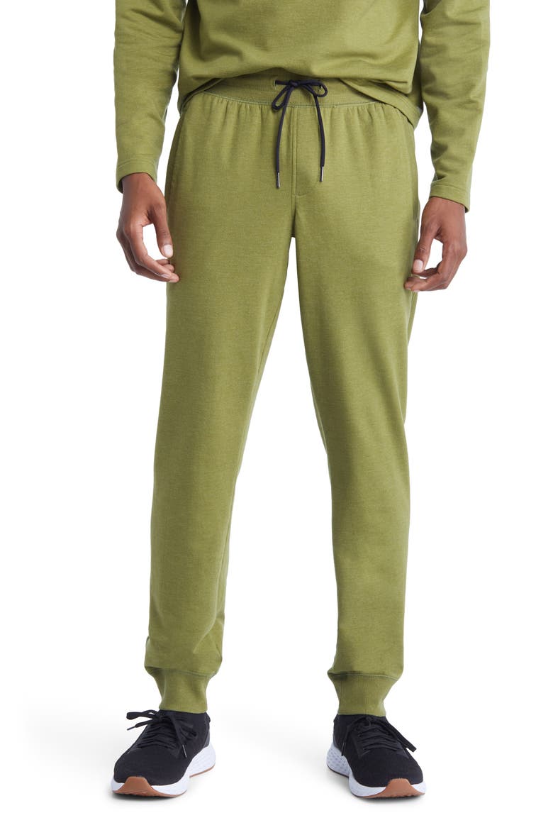 Pocket Fleece Joggers, Main, color, OLIVE LICHEN