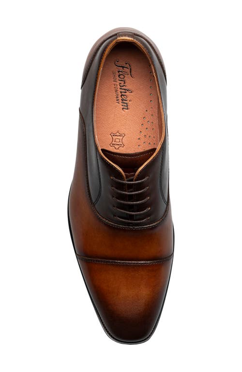 Florsheim Sorrento Lux Cap Toe Oxford In Cognac Multi