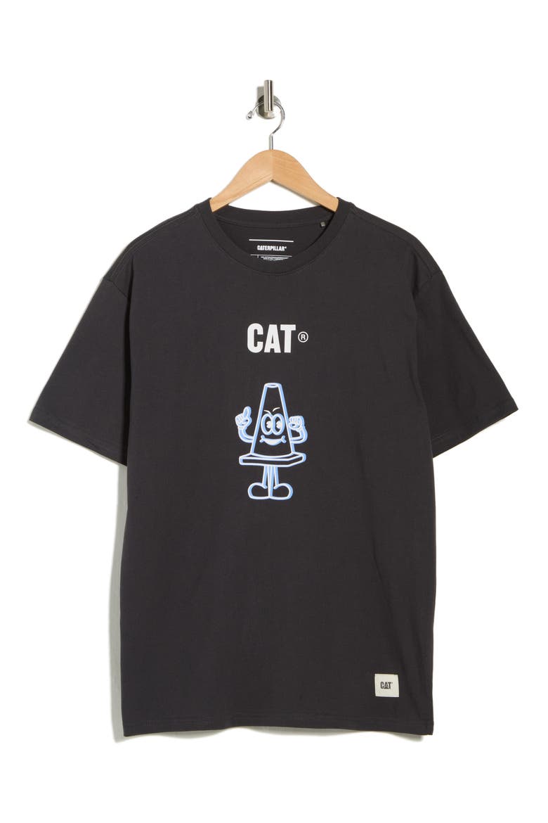Relaxed Fit Cone Graphic T-Shirt, Alternate, color, WASHED BLACK