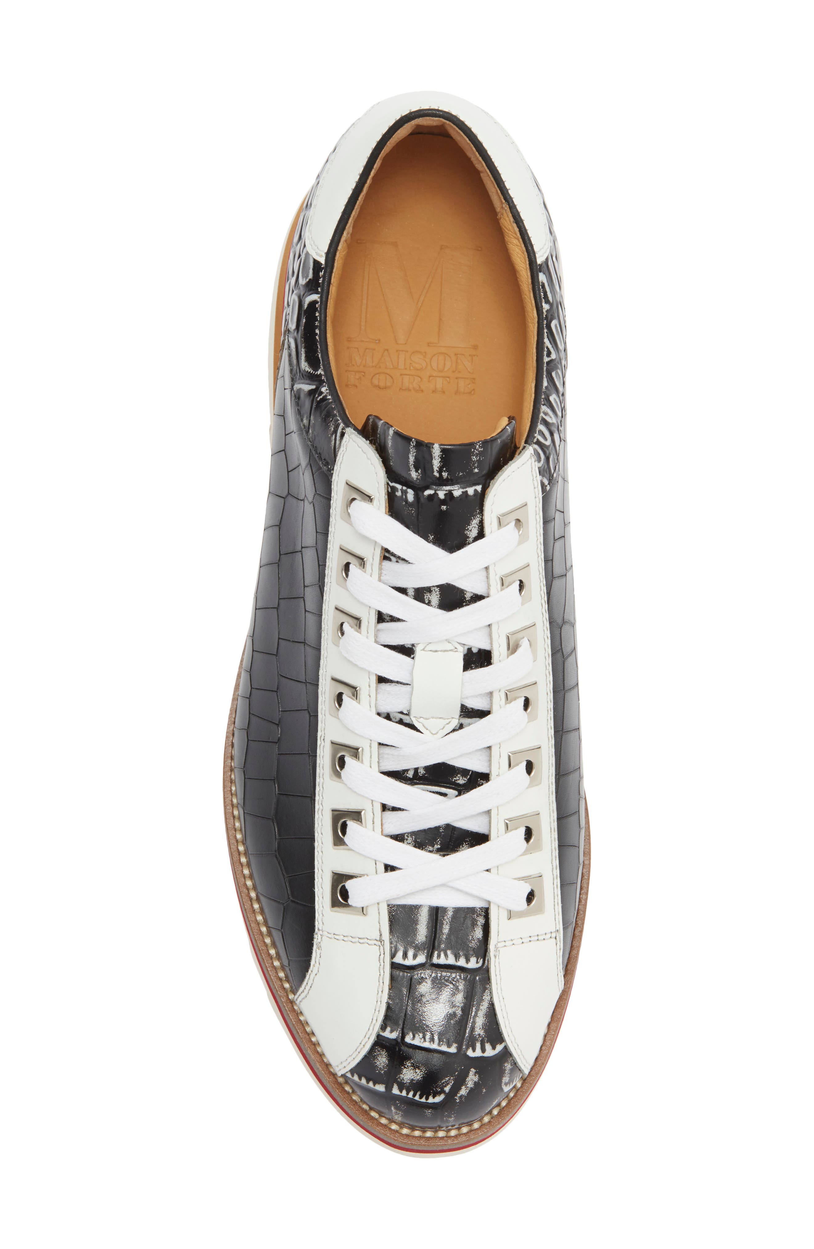 Maison Forte Tribeca Sneaker, Alternate, color, Black/ White