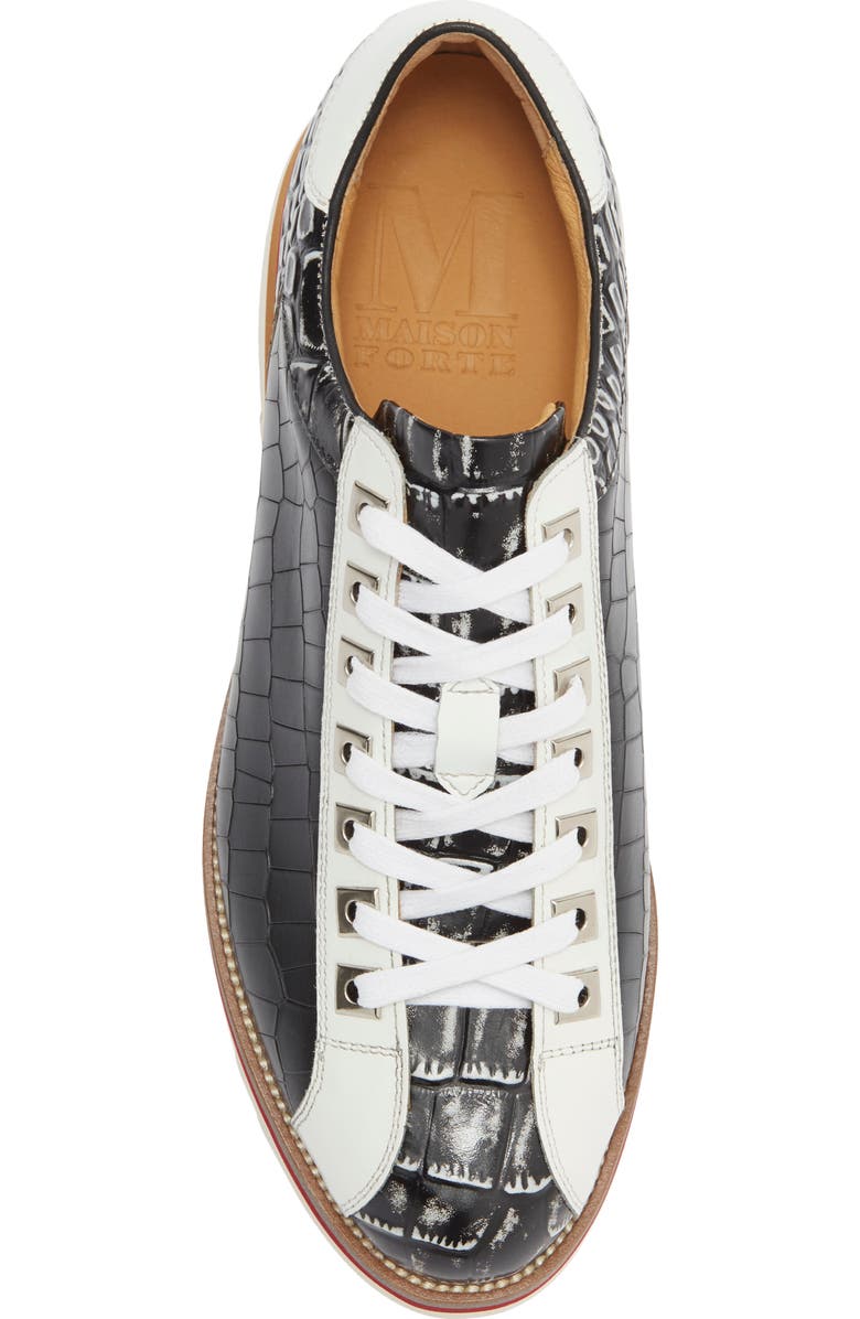 Maison Forte Tribeca Sneaker, Alternate, color, Black/ White