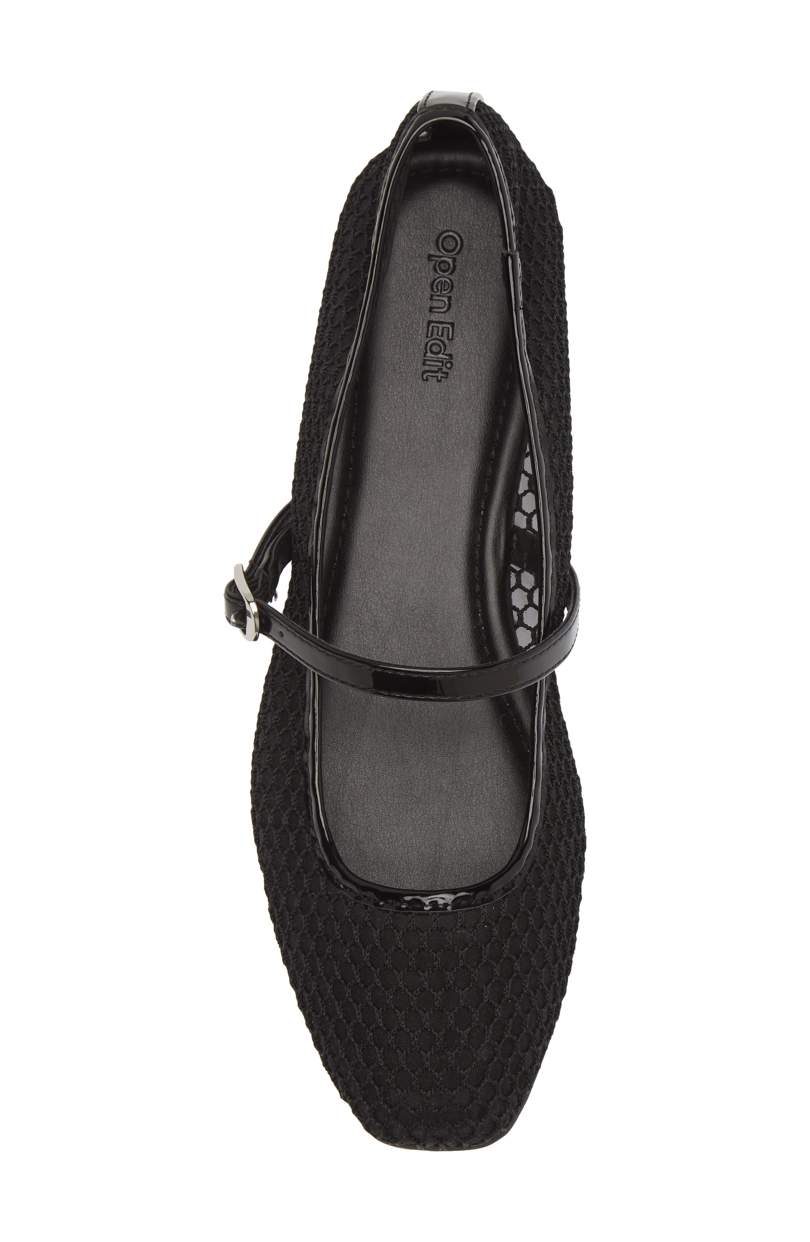 Open Edit Desi Mary Jane Mesh Flat, Alternate, color, 