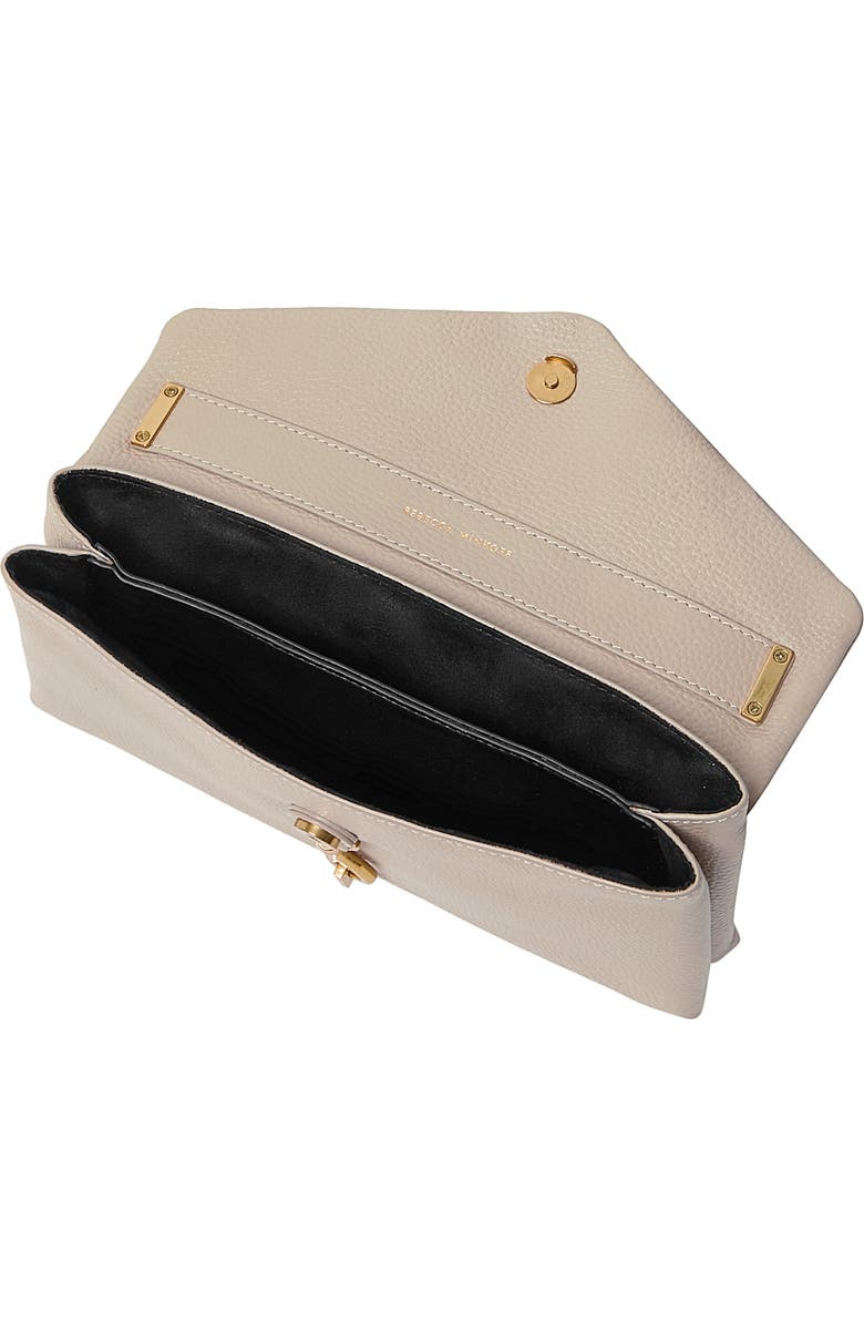 Rebecca Minkoff Megan Grained Leather East/West Crossbody Bag, Alternate, color, Stone