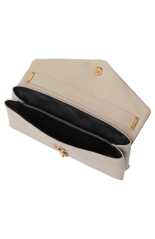 Rebecca Minkoff Megan East-west Leather Crossbody Bag In Stone