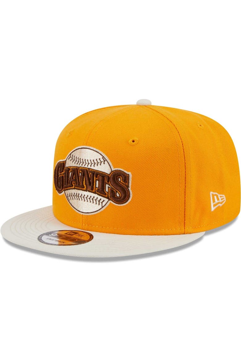 Men's New Era Gold San Francisco Giants Tiramisu  9FIFTY Snapback Hat, Main, color, Gold
