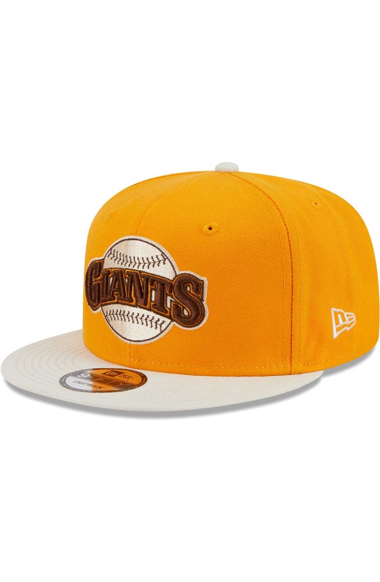 New Era Men's New Era Gold San Francisco Giants Tiramisu 9FIFTY Snapback Hat, Main, color, Gold