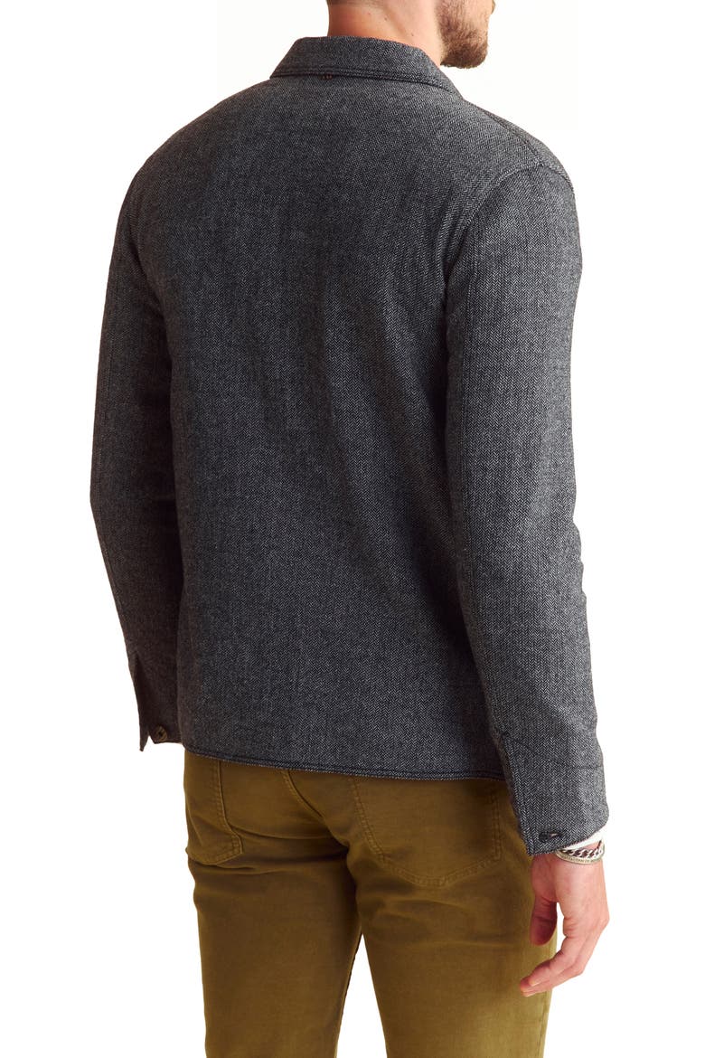 Madison Wool Herringbone Shirt Jacket, Alternate, color, CHARCOAL