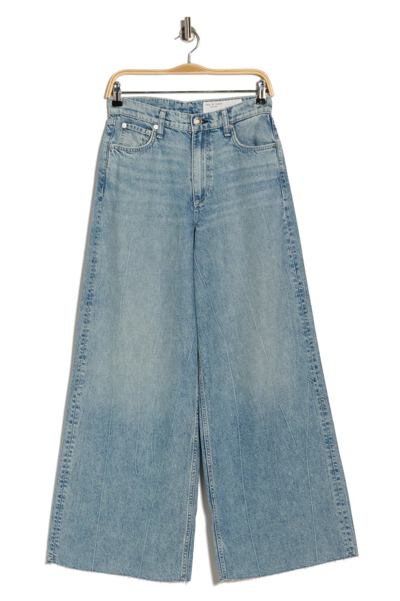 Sofie Featherweight High Waist Ankle Wide Leg Jeans, Alternate, color, MIRA