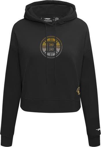 売れ筋商品|||プロスタンダード カットソー トップス レディース Women's Black Boston Bruins Jewels Cropped Pullover Hoodie Black Boston Bruins Pro Standard Women's Jewels Cropped Pullover
