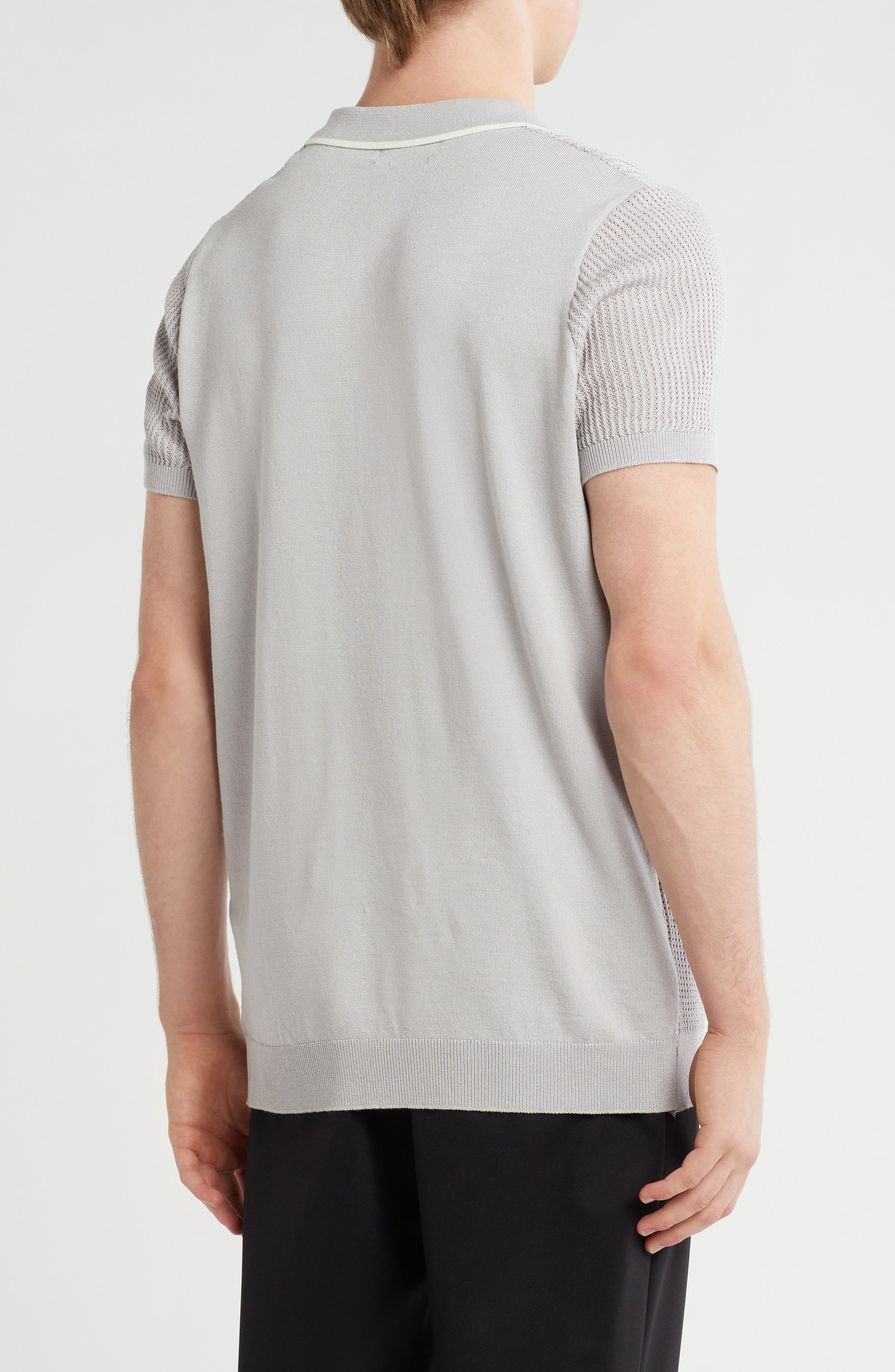 Johnny Collar Sweater Knit Polo - image 4