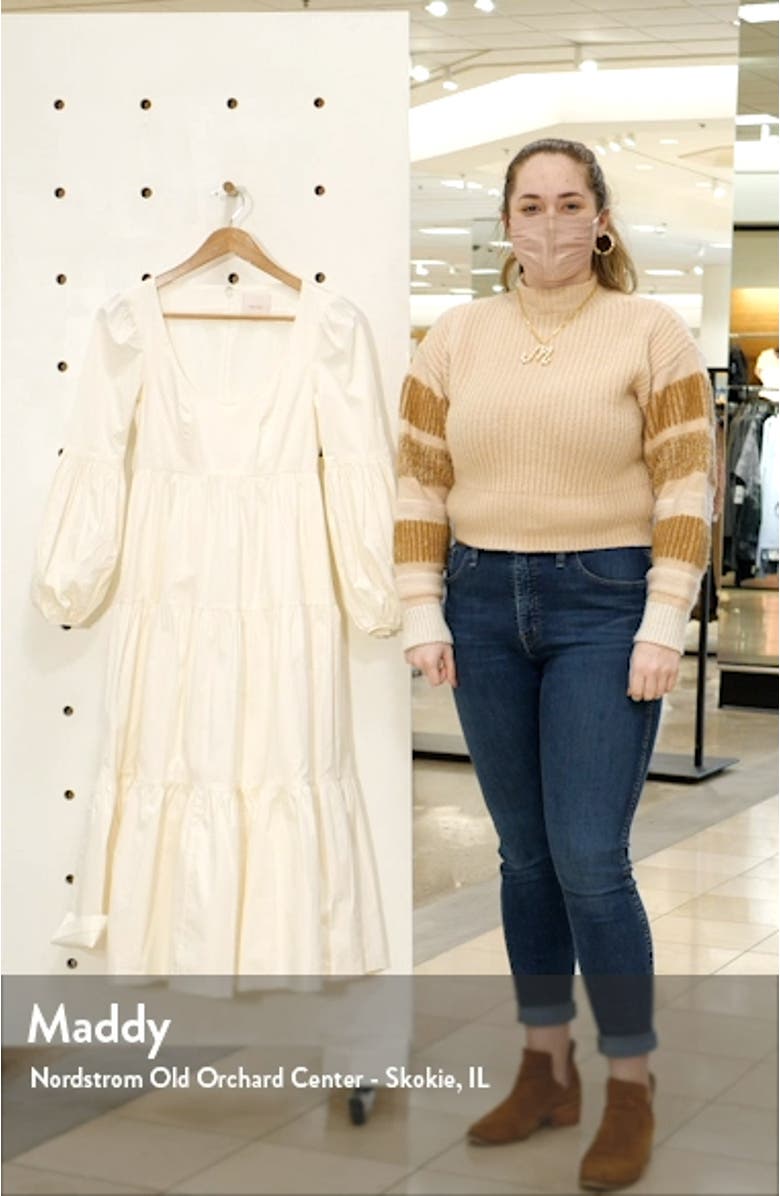 Rose Long Sleeve Midi Dress, sales video thumbnail