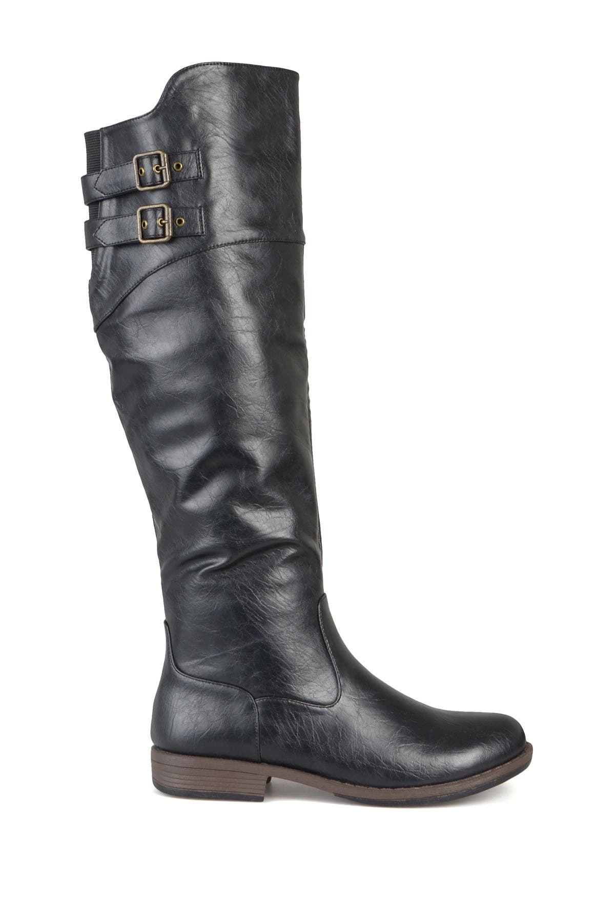 Journee Collection JOURNEE Tori Riding Boot, Alternate, color, Black