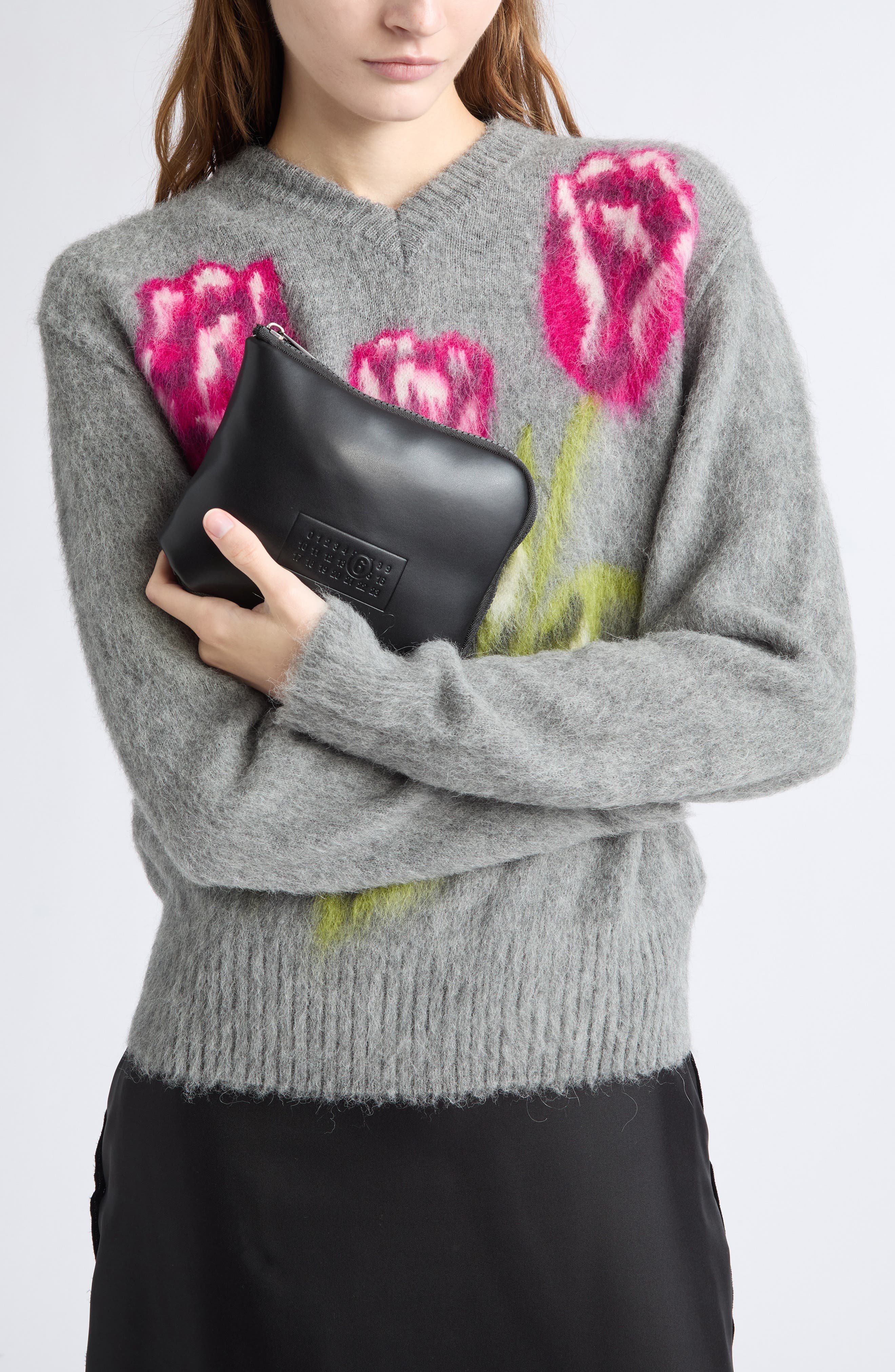 MM6 Maison Margiela Japanese Zip Around Faux Leather Tote (Women