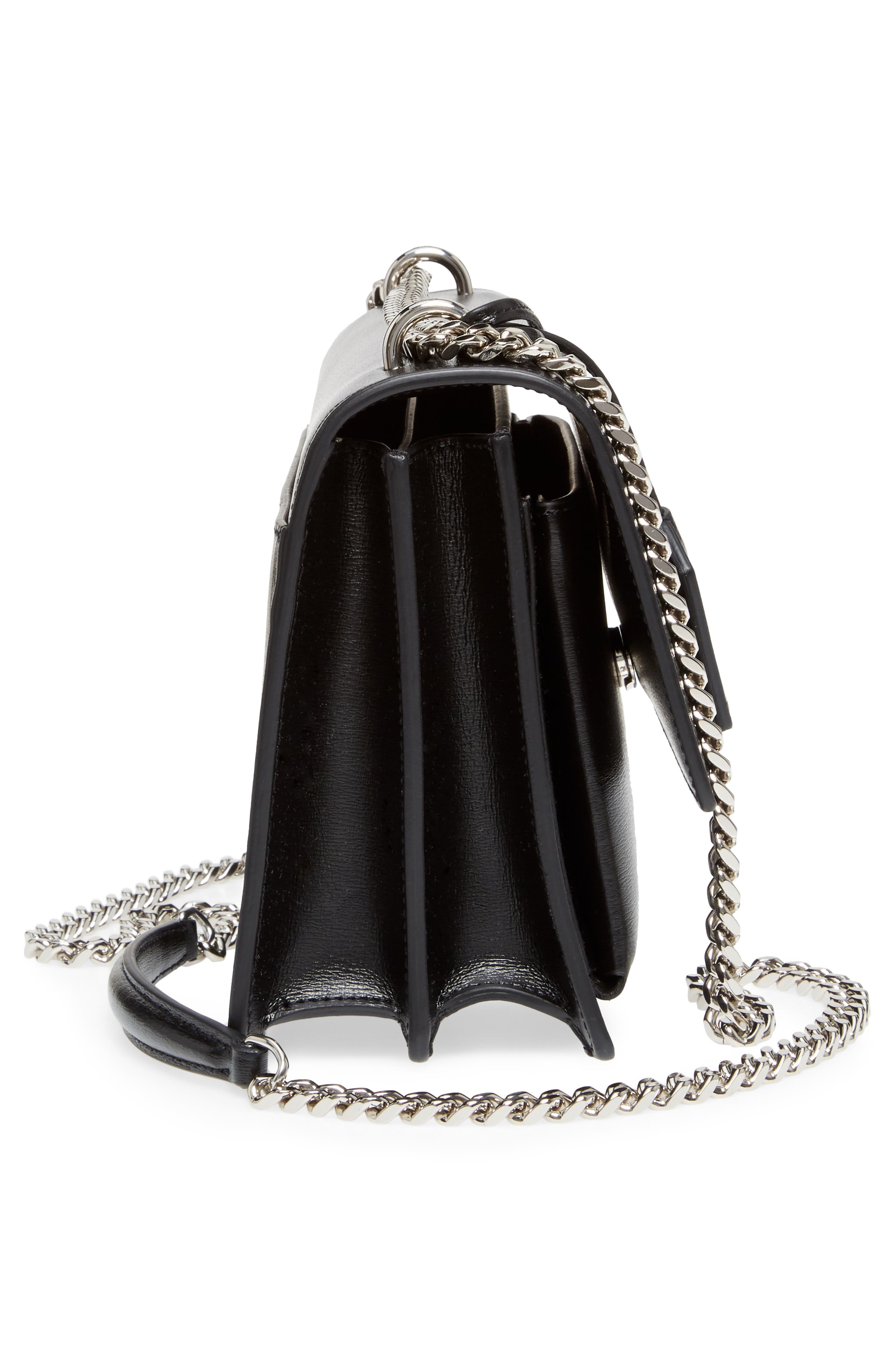 Saint Laurent Medium Sunset Calfskin Leather Shoulder Bag, Alternate, color, 