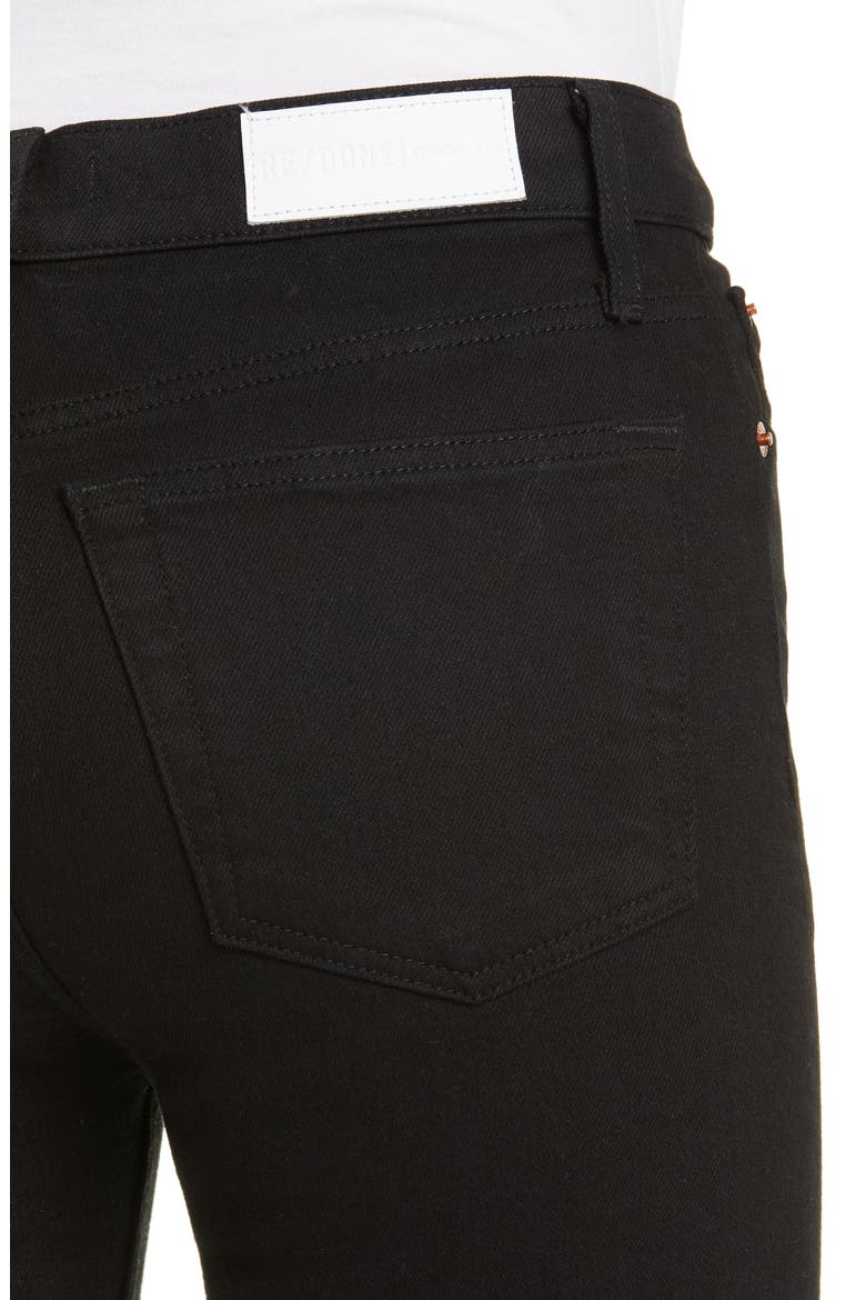 Originals High Waist Stovepipe Jeans, Alternate, color, JET BLACK