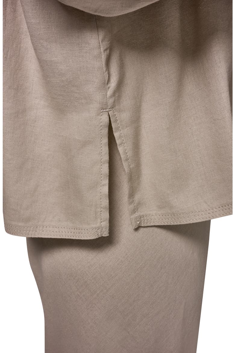 Linen Blend Top, Alternate, color, SANDSTONE