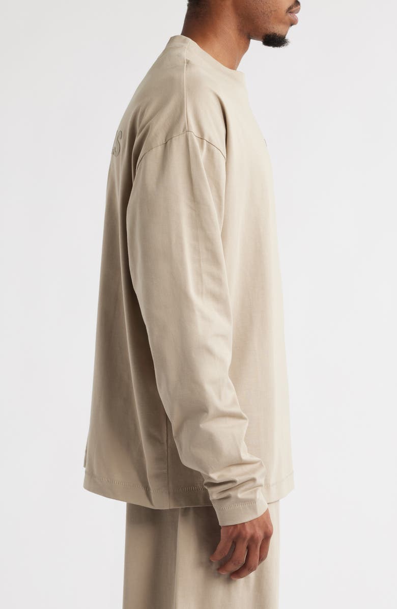 Fear of God Essentials Classic Fit Long Sleeve Logo Graphic T-Shirt, Alternate, color, Timber
