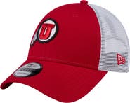 New Era Men's New Era  Red Utah Utes Trucker 9FORTY Adjustable Hat