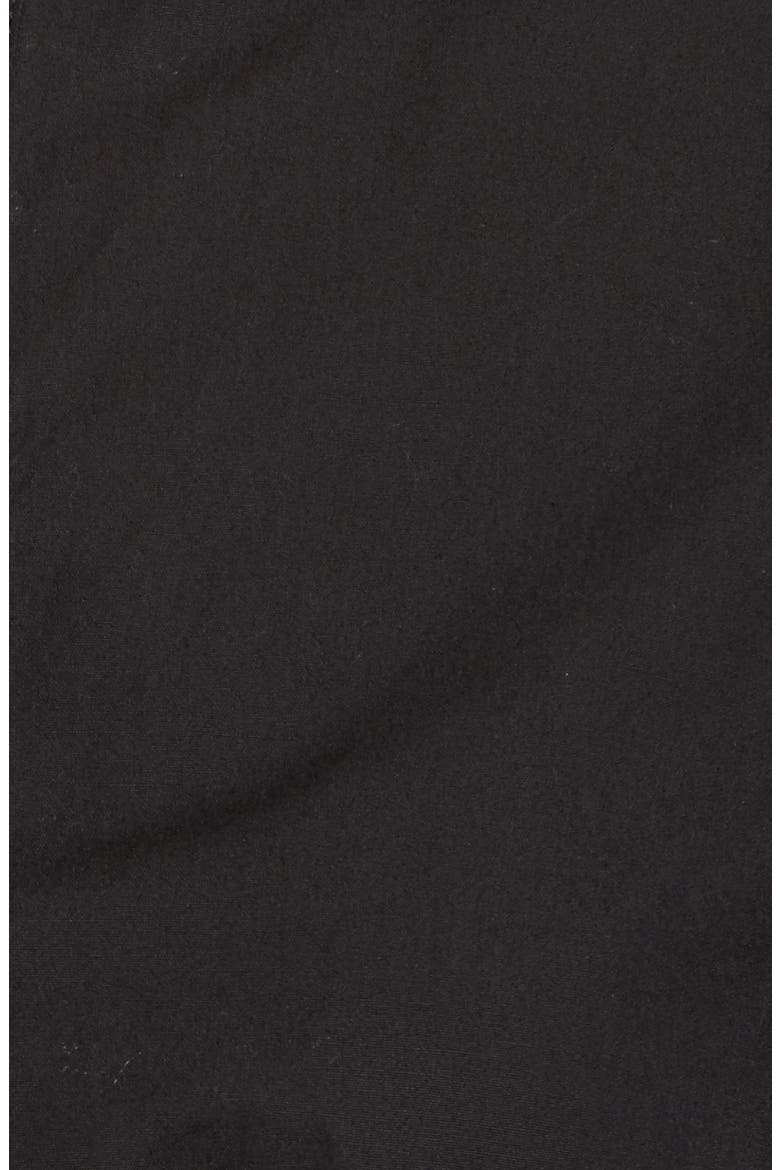 Cinched Front Peplum Top, Alternate, color, BLACK