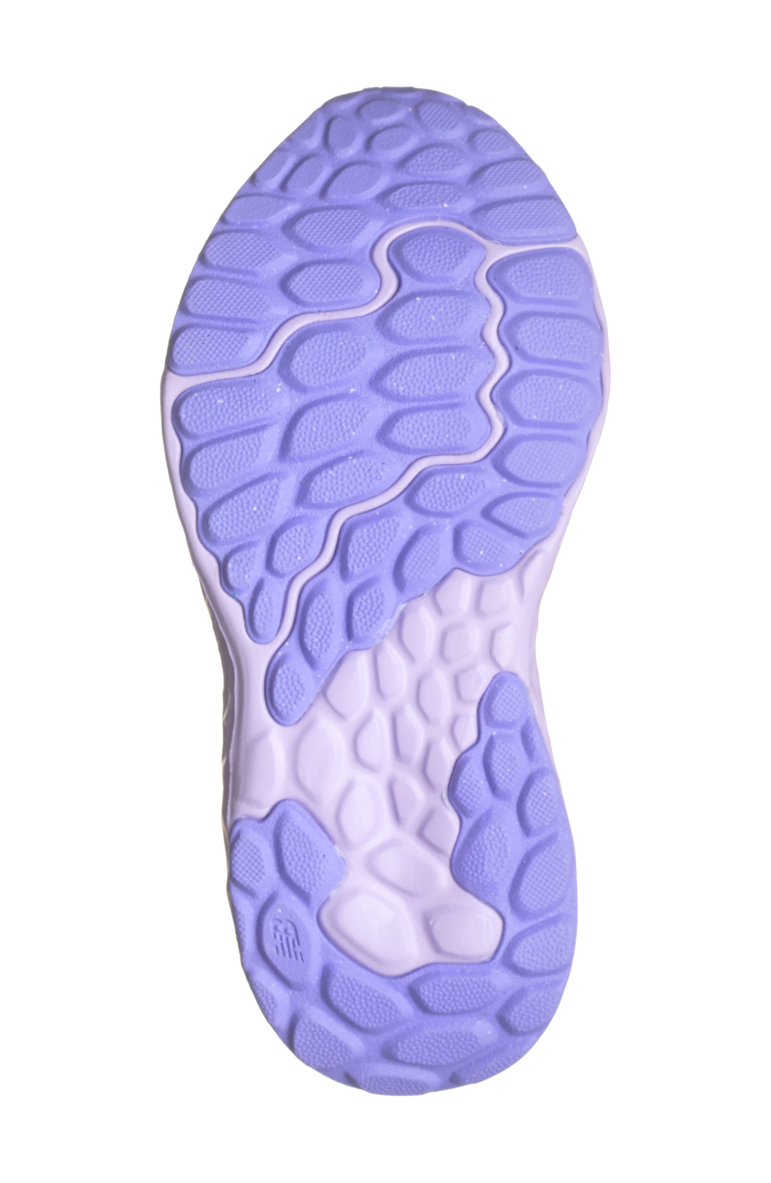 New Balance Kids' Fresh Foam Arishi V4 Bungee Sneaker, Alternate, color, Grey Matter/ Mid Century Pink