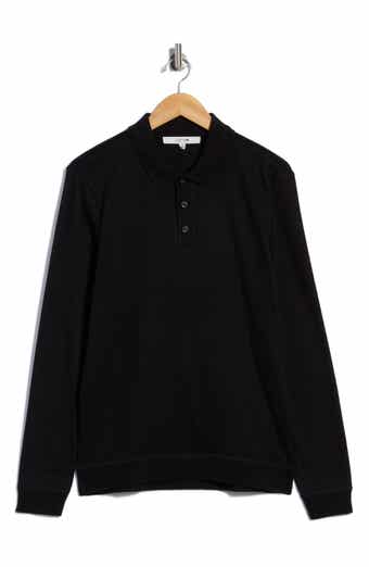 Ribbed Long Sleeve Polo Sweater
