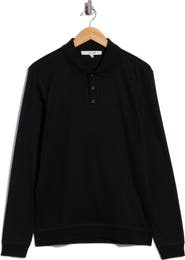Joe's Jeans Ribbed Long Sleeve Polo Sweater