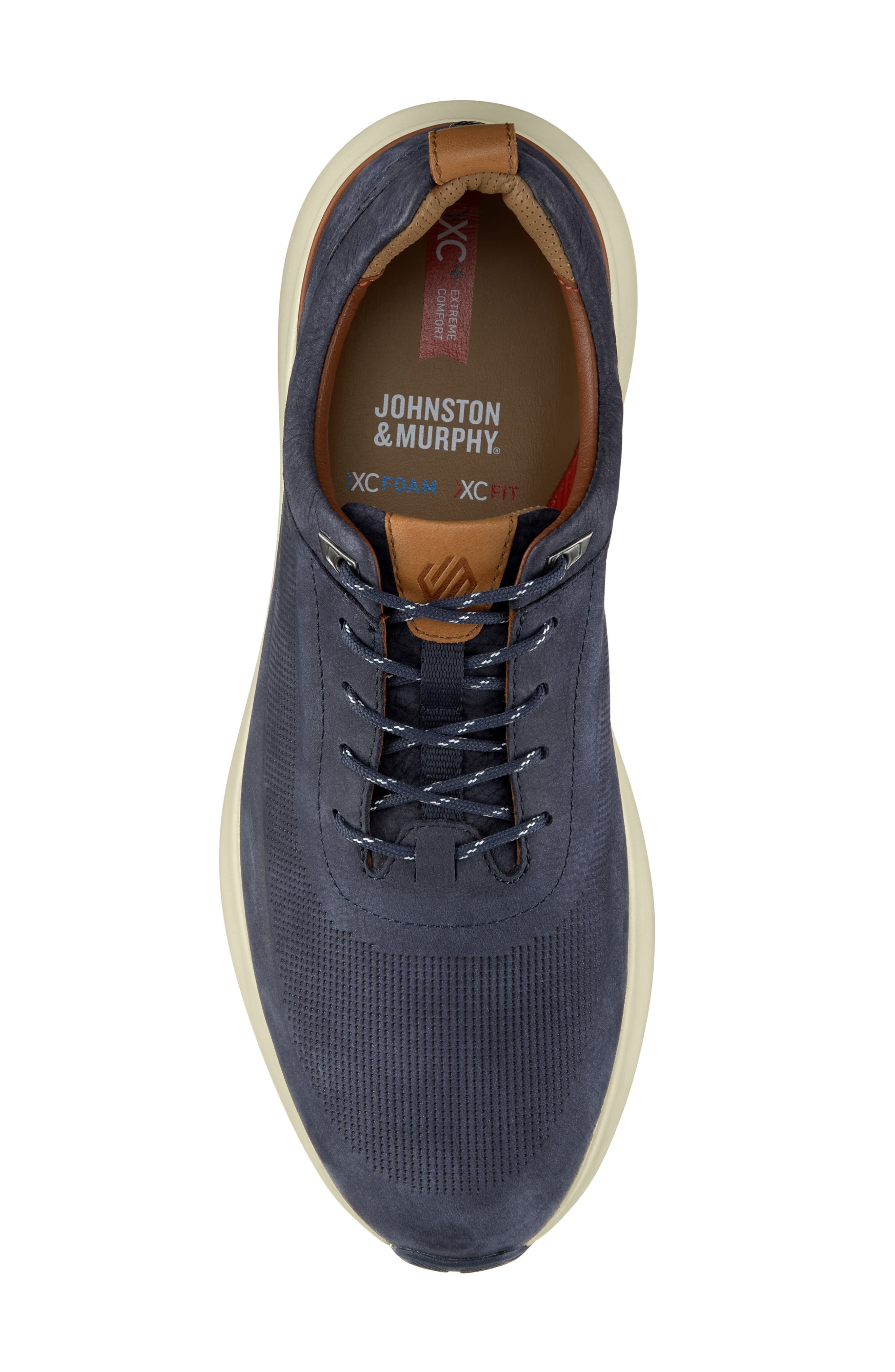 Declan Waterproof Sneaker, Alternate, color, NAVY WATERPROOF NUBUCK