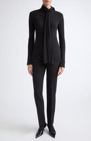TOTEME Low Waist Slim Trousers