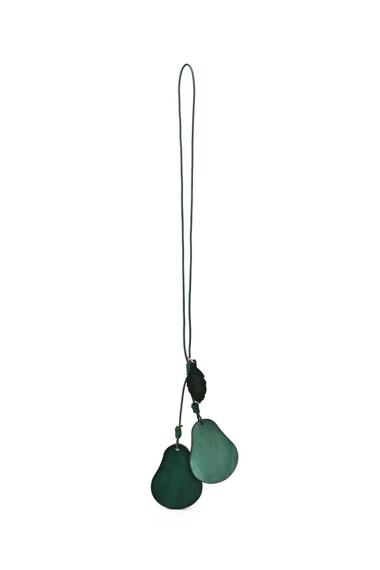 Avo Genuine Leather Botanical Fruit Charm, Alternate, color, Caramel & Beige