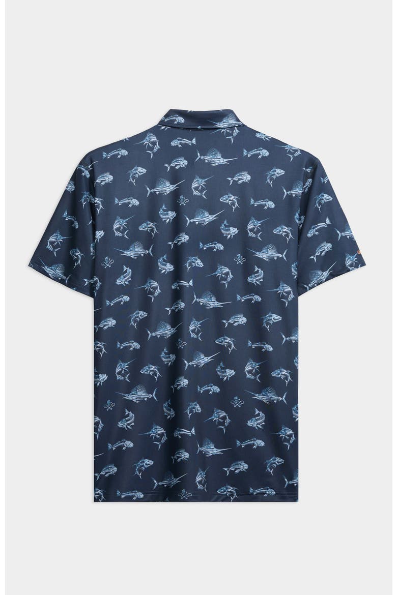 Fish N' Bones Americana Polo, Alternate, color, Navy