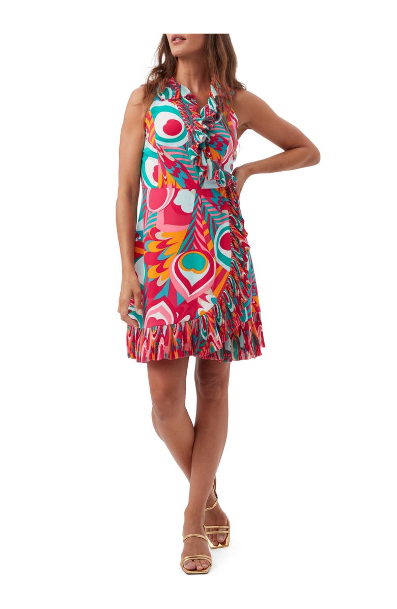 Trina Turk Ruffled Marseille Wrap Dress, Main, color,