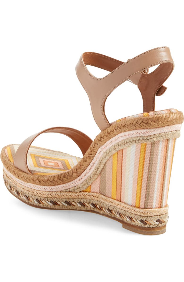 Valentino Garavani '1975' Ankle Strap Wedge, Alternate, color,