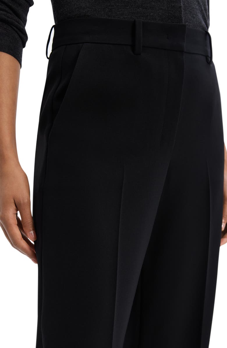 Theory Relax Wide Leg Pants, Alternate, color, Black