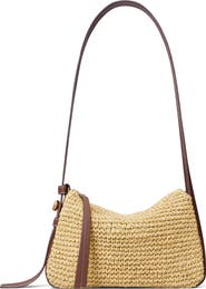 Tory Burch Small Romy Straw Shoulder Bag