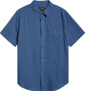 Seager Co Caldera Stripe Jacquard Short Sleeve Button-Up Shirt