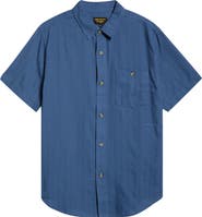 Seager Co Caldera Stripe Jacquard Short Sleeve Button-Up Shirt